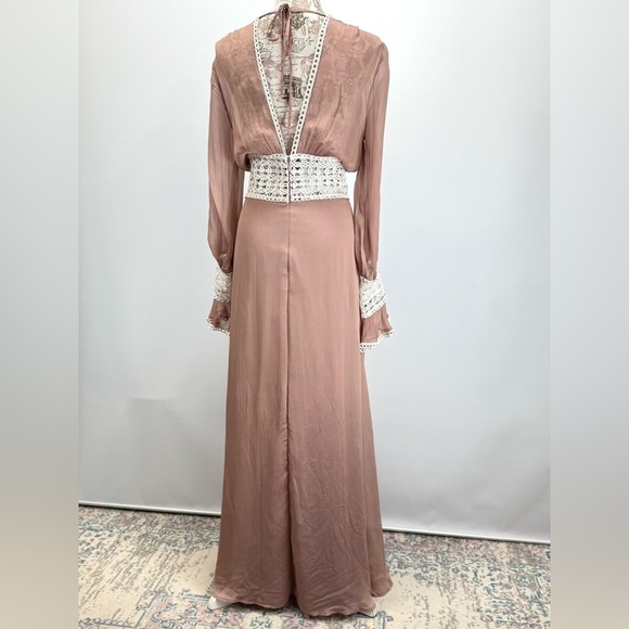 FOR LOVE AND LEMONS Lavender CELINE sheer maxi dress size S. - Picture 7 of 14